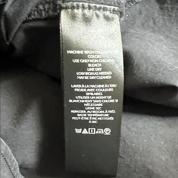 Anthropologie puff sleeve Embroidered Black Top sz LP - Picture 7 of 9